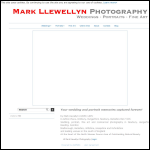 Screen shot of the Mark Llewellyn Photography website.