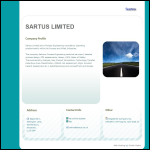 Screen shot of the Sartus Ltd website.
