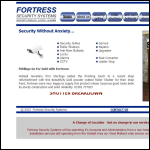 Screen shot of the Fortress Security Systems website.