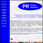 Screen shot of the P R Epoxy Systems Ltd website.