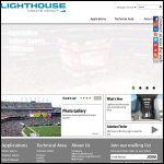 Screen shot of the Lighthouse Technologies Europe Ltd website.