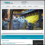 Screen shot of the Hebble Hydraulics Services Ltd website.