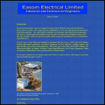 Screen shot of the Easom Electrical Services website.