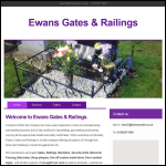 Screen shot of the Ewan's Gates & Railings website.