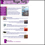 Screen shot of the Roger Tarry website.