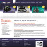 Screen shot of the Tascom International Ltd website.