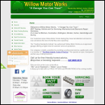 Screen shot of the Willow Motor Works website.