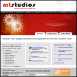 Screen shot of the Mtstudios Ltd website.