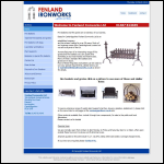 Screen shot of the Fenland Ironworks Ltd website.