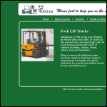 Screen shot of the B.W Lift Truck Services website.