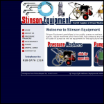 Screen shot of the Stinson Equipment website.