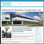 Screen shot of the Bardsley Construction Ltd website.