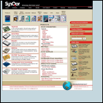 Screen shot of the Syn Qor Europe website.