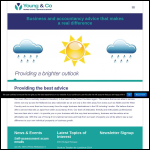 Screen shot of the Young & Co. website.