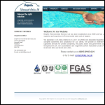 Screen shot of the Dolphin Enviromental Services Ltd website.