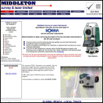 Screen shot of the Middleton Survey Instruments website.