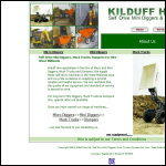 Screen shot of the Kilduff Hire website.