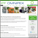 Screen shot of the Omnipex Interiors website.