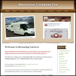 Screen shot of the Browning Caterers Ltd website.