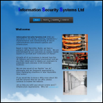 Screen shot of the Information Security Systems Ltd website.