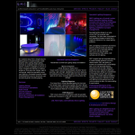 Screen shot of the Qmc Lighting Design website.