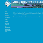 Screen shot of the Able Contract Electronics Ltd website.