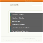 Screen shot of the The Sher System Ltd website.