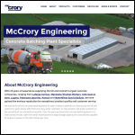 Screen shot of the Mccrory Engineering website.