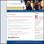 Screen shot of the The Conference Business Ltd website.