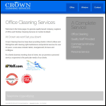 Screen shot of the Crown Cleaning Services website.