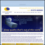 Screen shot of the Moonraker Beds Ltd website.