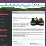 Screen shot of the Heather Hills Honey Farm website.
