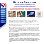 Screen shot of the Micrarium Enterprises Ltd website.