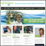 Screen shot of the Springhill Water Services Ltd website.