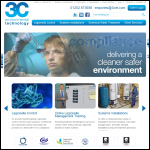 Screen shot of the 3C Environmental Technology Ltd website.