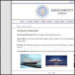 Screen shot of the David Fawcett Ltd website.