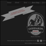 Screen shot of the Goddards Brewery Ltd website.