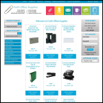 Screen shot of the Forth Office Supplies Ltd website.