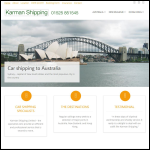 Screen shot of the Karman Shipping Ltd website.