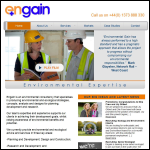 Screen shot of the Environmental Gain Ltd website.