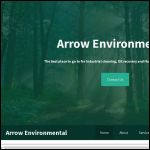 Screen shot of the Arrow Environmental Services Ltd website.