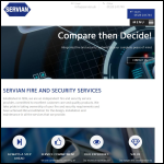 Screen shot of the Servian Security Services Ltd website.