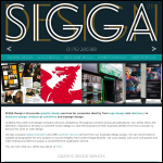Screen shot of the Sigga Design Ltd website.