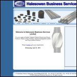 Screen shot of the Halesowen Business Services Ltd website.