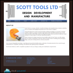 Screen shot of the Scott Tools Ltd website.