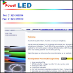 Screen shot of the Powell Led website.