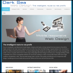 Screen shot of the Dark Sea Web Design Ltd website.
