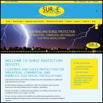 Screen shot of the Surge Protection Devices Ltd website.