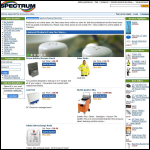 Screen shot of the Spectrum Cleaning & Bar Supplies website.
