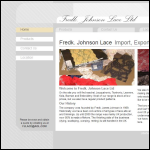 Screen shot of the Johnson Lace website.